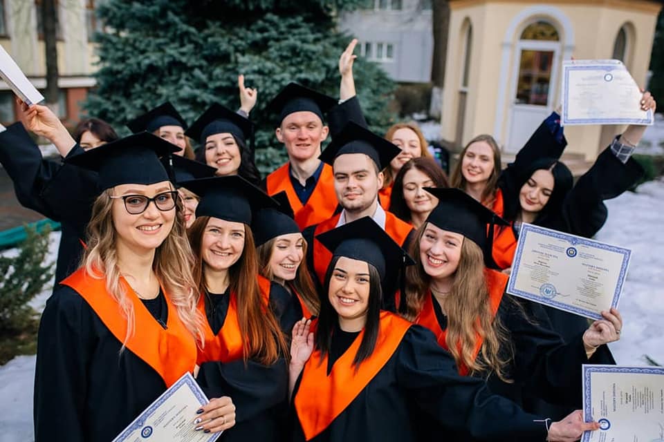 Graduation Ceremony of Master students in Psychology at Precarpathian National University, Ukraine, February 2019